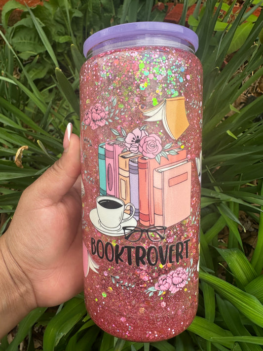 Booktrovert 16oz Glass Snowglobe