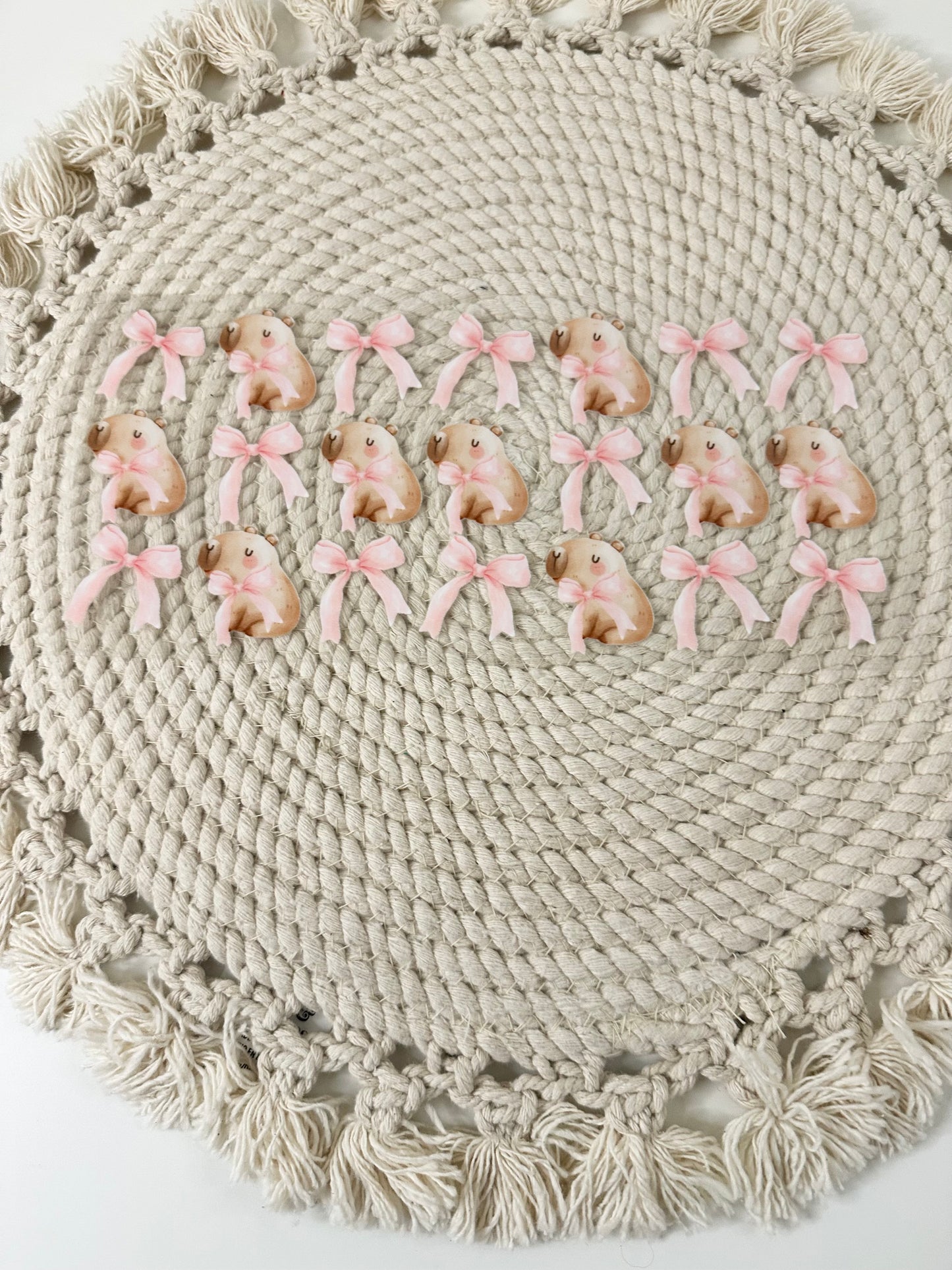 #271 Capyara Pink Bow