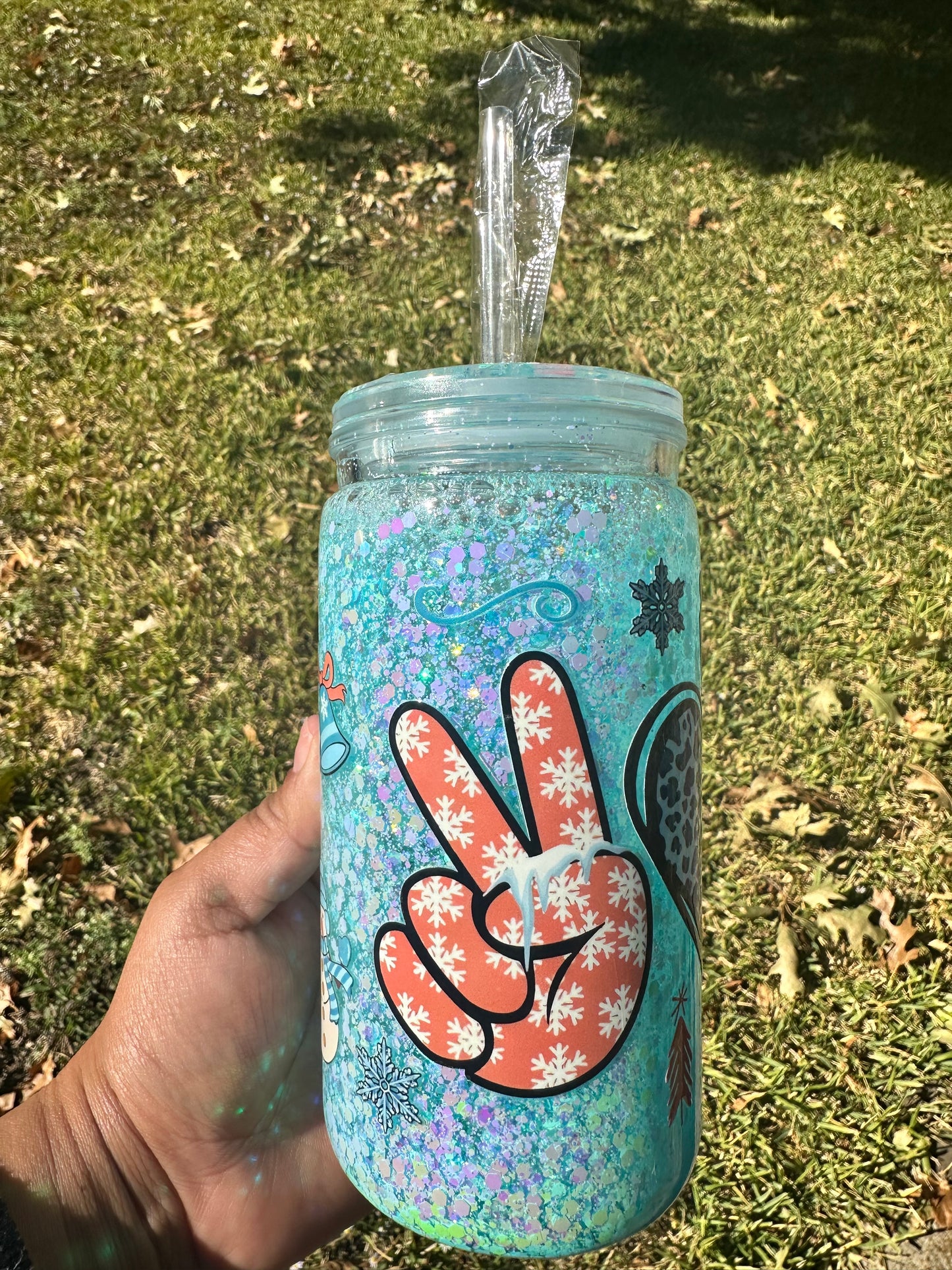 Snowflake Acrylic 16oz