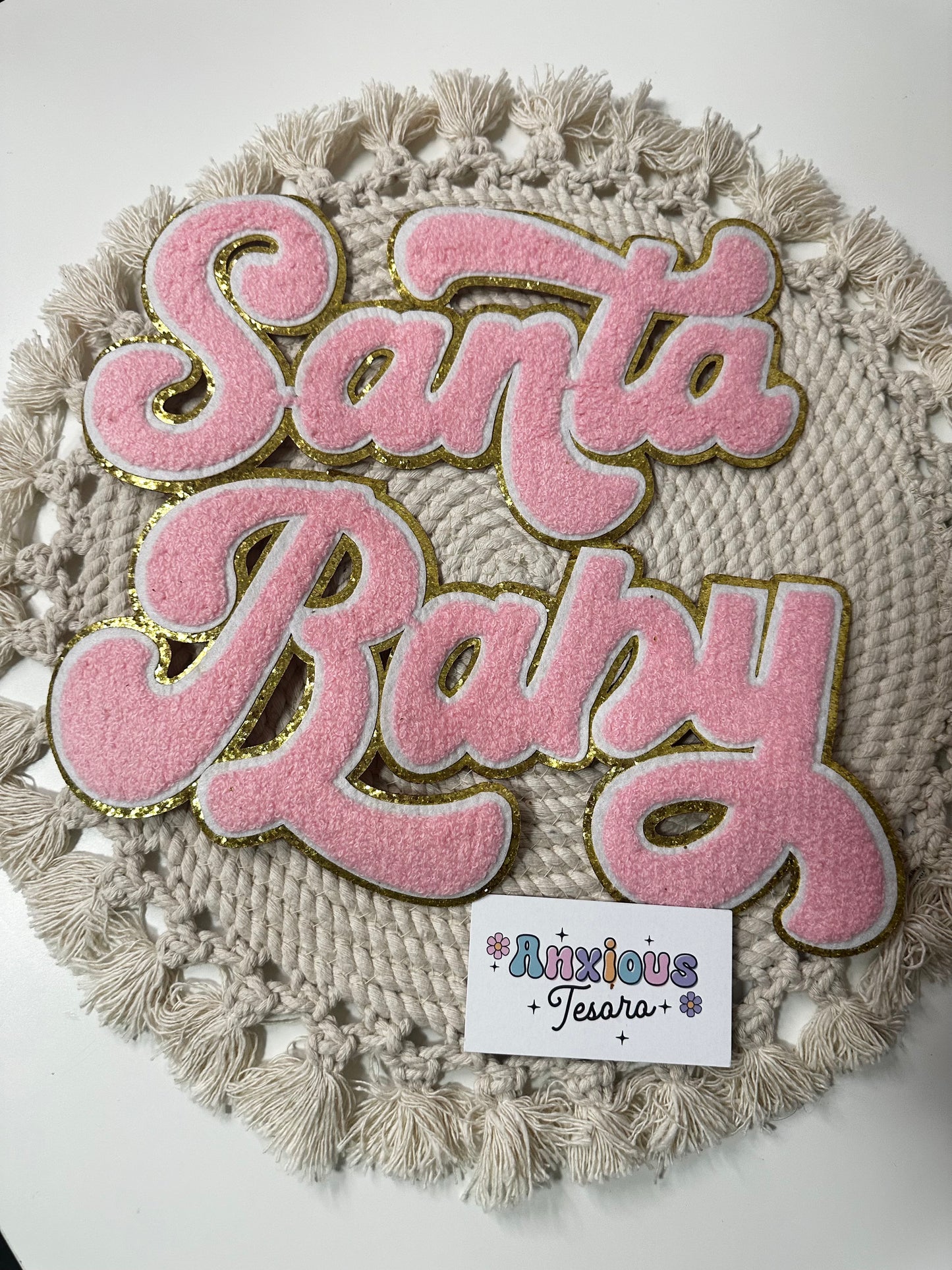 Santa Baby Chennile Patch