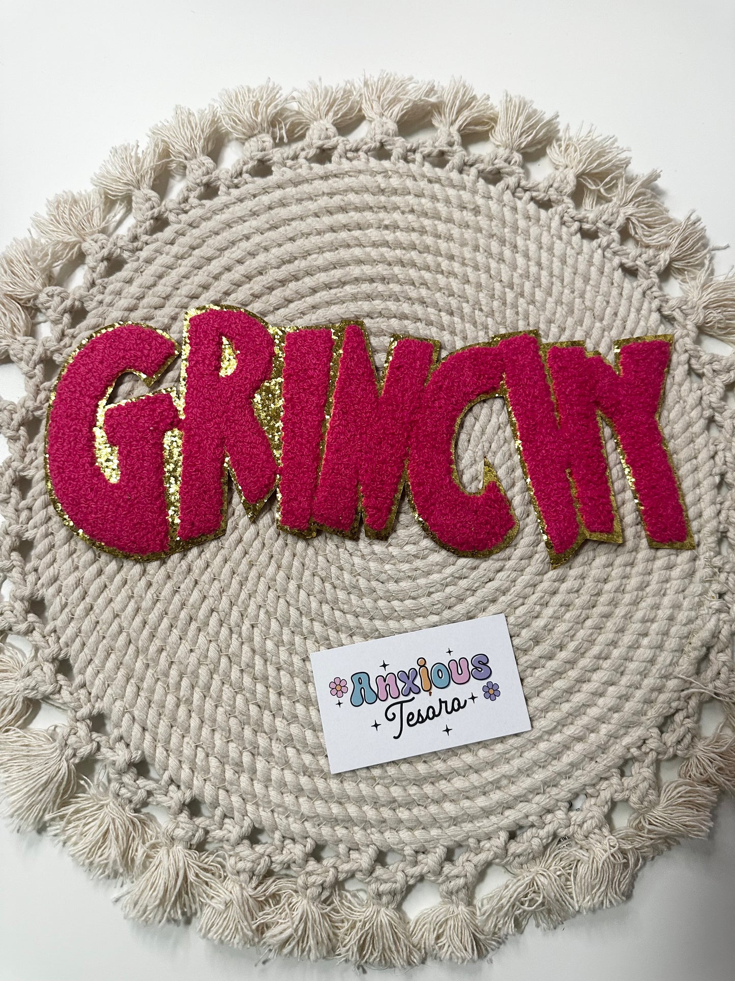 Grinchy Chenille Patch